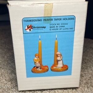 House of Lloyd Thanksgiving Prayer Taper Holders